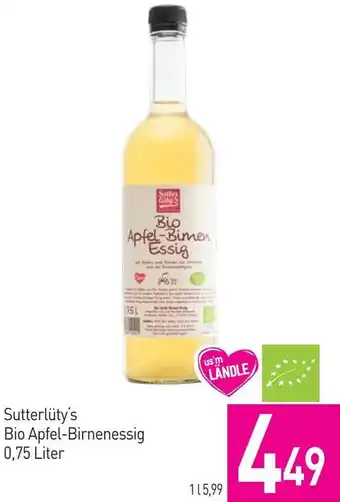 Sutterlüty Bio Apfel-Birnenessig Angebot