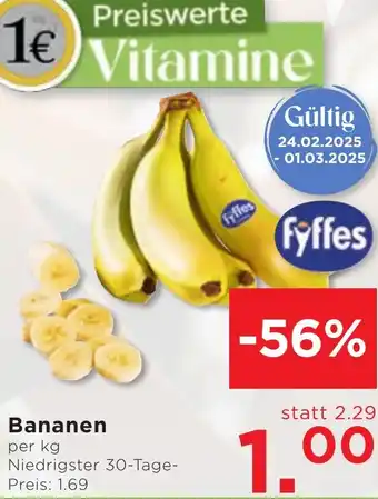 Unimarkt Bananen Angebot