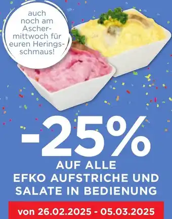 Unimarkt Auf alle efko aufstriche und salate in bedienung Angebot