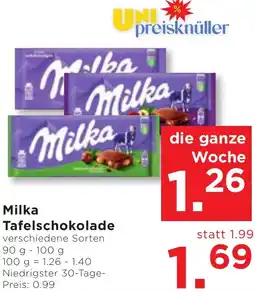 Unimarkt Tafelschokolade Angebot