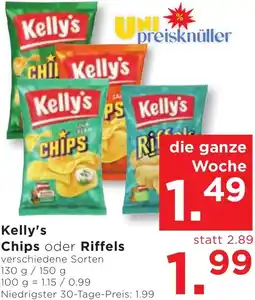 Unimarkt Chips oder Riffels Angebot