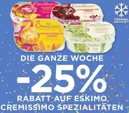 Unimarkt Auf eskimo. cremissimo spezialitäten Angebot