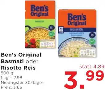 Unimarkt Ben's Original Basmati oder Risotto Reis Angebot