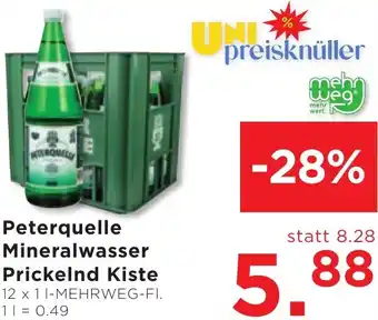 Unimarkt Mineralwasser Prickelnd Kiste Angebot