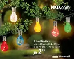 NKD Solar-Glühbirne Angebot