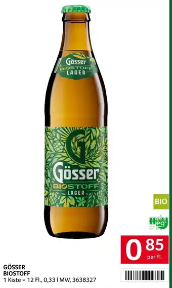 Transgourmet Gösser biostoff Angebot