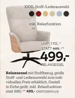 XXXLutz Relaxsessel Angebot