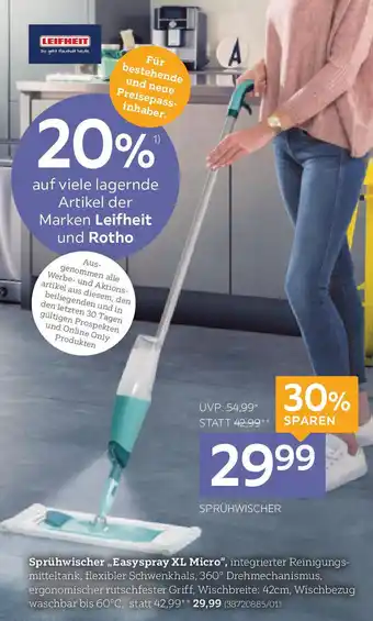 XXXLutz Sprühwischer Easyspray XL Micro Angebot