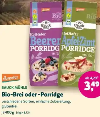 Denn's Biomarkt Bio-Brei oder -Porridge Angebot