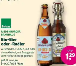 Denn's Biomarkt Bio-Bier oder -Radler Angebot