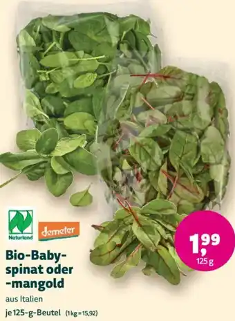 Denn's Biomarkt Bio-Baby- spinat oder -mangold Angebot