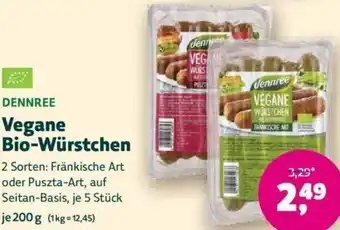 Denn's Biomarkt Vegane Bio-Würstchen Angebot