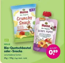 Denn's Biomarkt Bio-Quetschbeutel oder -Snacks Angebot