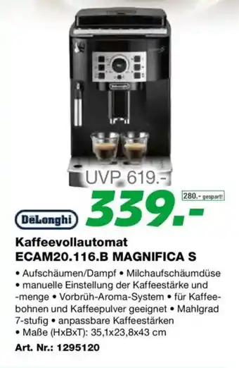 EP Kaffeevollautomat ECAM20.116.B MAGNIFICA S Angebot