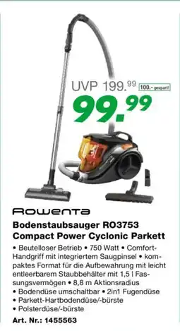 EP Bodenstaubsauger RO3753 Compact Power Cyclonic Parkett Angebot