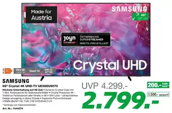 EP 98" Crystal 4K UHD-TV UE98DU9070 Angebot