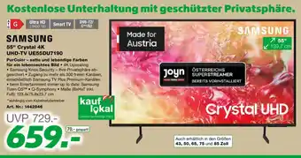 EP 55" Crystal 4K UHD-TV UE55DU7190 Angebot