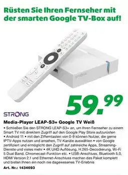 EP Media-Player LEAP-S3+ Google TV Weiß Angebot