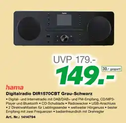 EP Digitalradio DIR1570CBT Grau-Schwarz Angebot