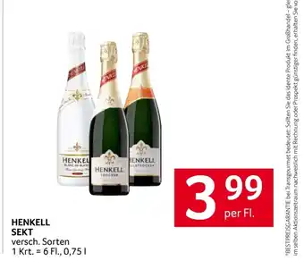 Transgourmet HENKELL SEKT Angebot