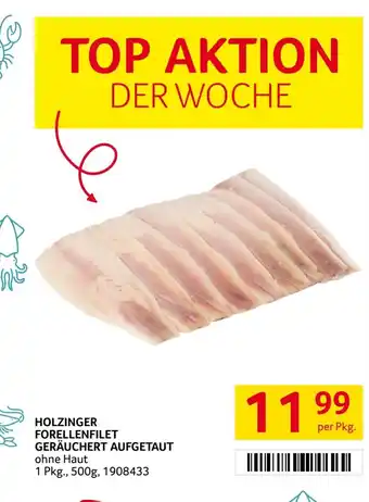 Transgourmet HOLZINGER FORELLENFILET GERÄUCHERT AUFGETAUT Angebot