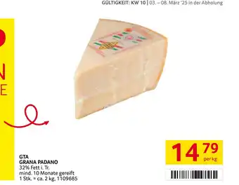 Transgourmet Gta grana padano Angebot