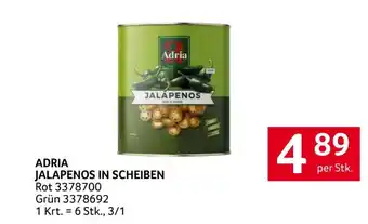 Transgourmet Adria jalapenos in scheiben Angebot