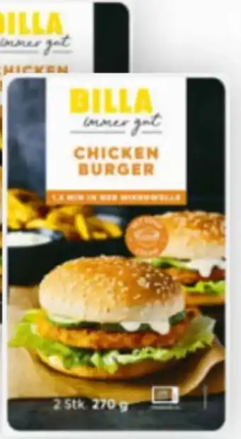 Billa Billa immer gut Chicken Burger Angebot