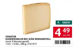 Transgourmet Vonatur kaiserwinkler bio-käse bergkristall Angebot