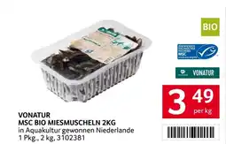 Transgourmet VONATUR MSC BIO MIESMUSCHELN 2KG Angebot