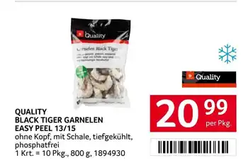 Transgourmet Quality black tiger garnelen easy peel Angebot