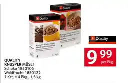 Transgourmet Quality knusper müsli Angebot