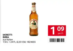 Transgourmet Moretti birra Angebot