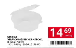 Transgourmet Starpak verpackungsbecher + deckel Angebot