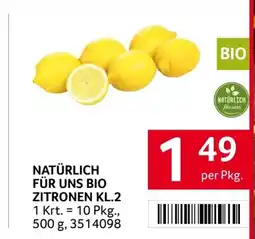 Transgourmet Natürlich für uns bio zitronen Angebot