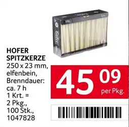 Transgourmet HOFER SPITZKERZE Angebot