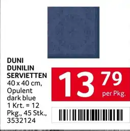 Transgourmet Duni dunilin servietten Angebot