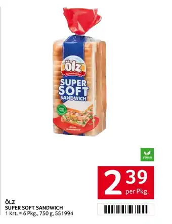 Transgourmet ÖLZ SUPER SOFT SANDWICH Angebot