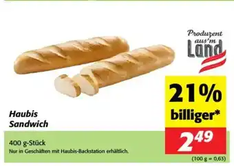 Nah&Frisch Haubis Sandwich Angebot