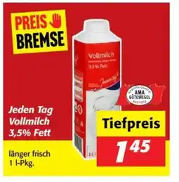 Nah&Frisch Jeden Tag Vollmilch Angebot