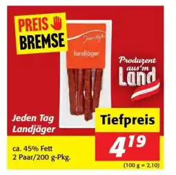 Nah&Frisch Jeden Tag Landjäger Angebot