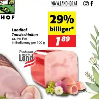 Nah&Frisch Landhof Toastschinken Angebot