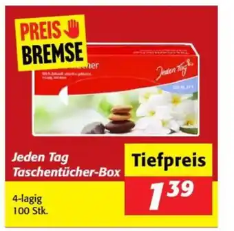 Nah&Frisch Jeden Tag Taschentücher-Box Angebot