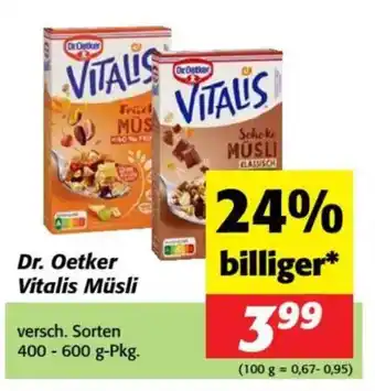 Nah&Frisch Dr Oetker Vitalis Müsli Angebot