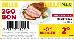 Billa Bauchfleisch Angebot