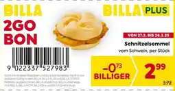 Billa Schnitzelsemmel Angebot