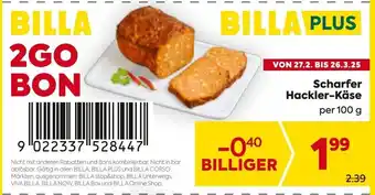 Billa Scharfer Hackler Angebot