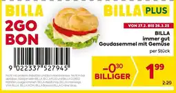 Billa BILLA immer gut Goudasemmel mit Gemüse Angebot