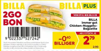 Billa Billa immer gut Chicken-Nuggets- Baguette Angebot