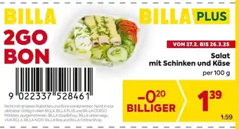 Billa Salat mit Schinken und Käse Angebot